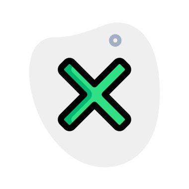 Açılan pencerenin iptali için hata bildirim sembolü