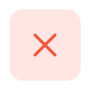 Devam etmeyen ve geçersiz olan çapraz simgeyi kapat