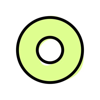 Yüzük desenli geometrik çember nokta şekli