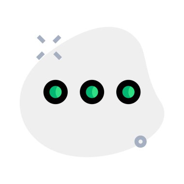 Uygulama için elipsis yatay menü arayüzü düğmesi