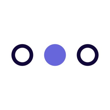 Uygulama için elipsis yatay menü arayüzü düğmesi