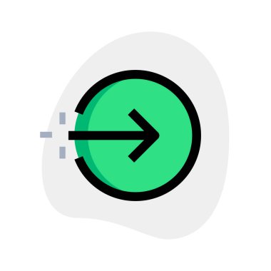 Yön okunu sağa yönlendirme işaretçisine doğru girin