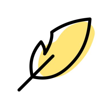 Modaya uygun hat sanatı için tüy kalemi aracı