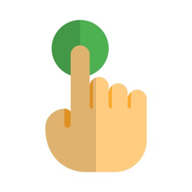 Tek parmak vuruşu tutsak dokunmatik ekran testi