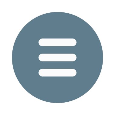 Paralel navigasyon düğmeli hamburger menüsü listesi