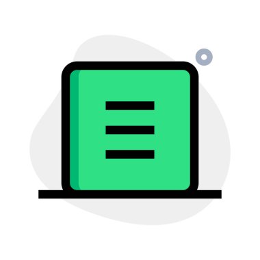 Paralel navigasyon düğmeli hamburger menüsü çubuğu