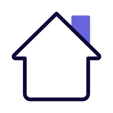 Bina bacası olan güvenli havalandırmalı bir ev.