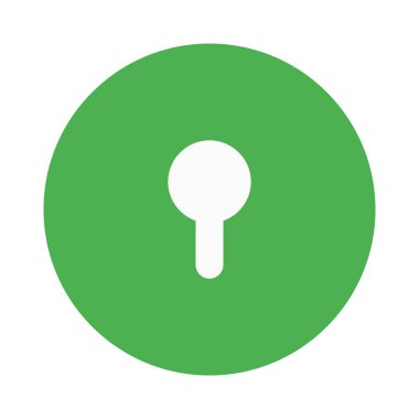 Güvenli anahtar erişimi olan kapı erişimi anahtar deliği