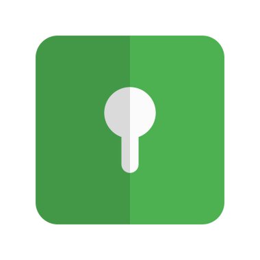 Dijital giriş için şifreleme anahtar deliği sembolünü kilitle