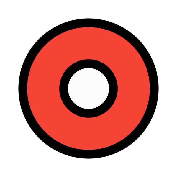 Geometric Circle Dot Shape Ring Pattern — Stock Vector