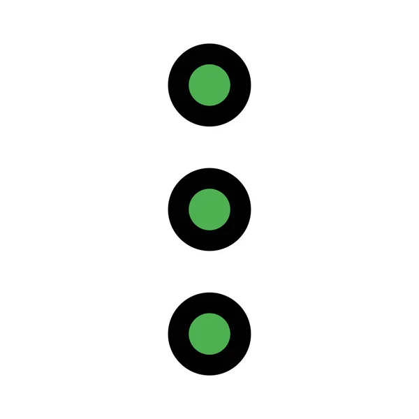 Vertical Ellipsis Menu Three Dots Expansion — 图库矢量图片