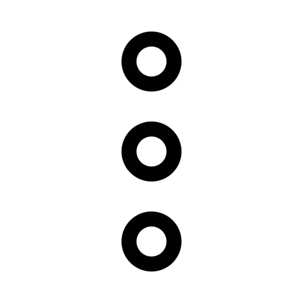 Vertical Ellipsis Menu Three Dots Expansion — 图库矢量图片