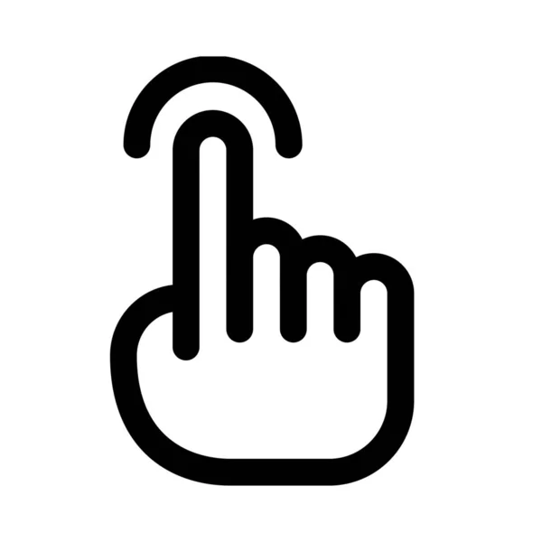 Single Finger Tap Capastive Touch Screen Test — Stock vektor