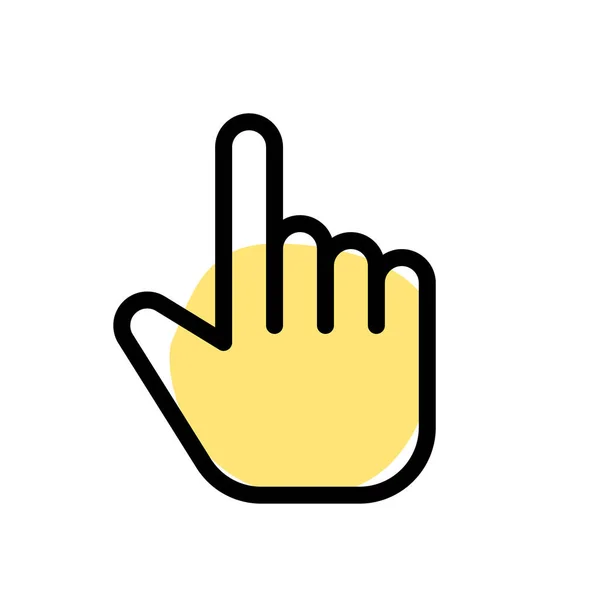 Dubbla Finger Gest Gränssnitt Rörelse Pekskärmen — Stock vektor