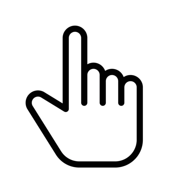 Dubbla Finger Gest Gränssnitt Rörelse Pekskärmen — Stock vektor