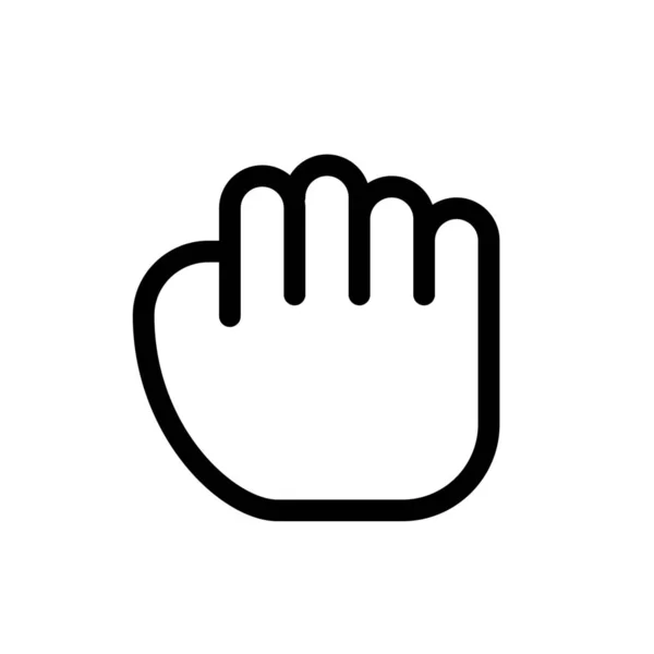 Hand Finger Squeeze Gesture Close All Application Running — 图库矢量图片