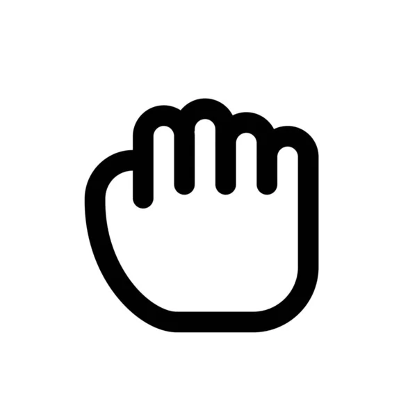 Hand Finger Squeeze Gesture Close All Application Running — 图库矢量图片