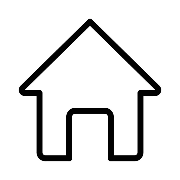 Casa Residência Tradicional Com Projeto Telhado Abrigo — Vetor de Stock