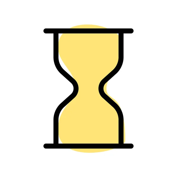 Loading Hourglass Symbol Computer System Interface — Stock vektor