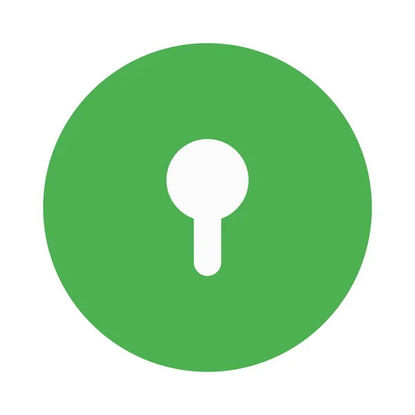 鍵穴への安全な鍵穴へのアクセス — ストックベクタ