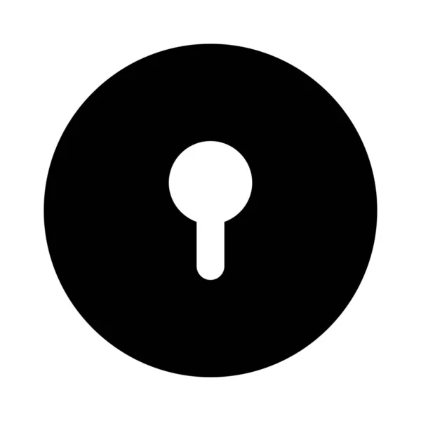 Door Access Keyhole Secure Keyway Access — Stock vektor