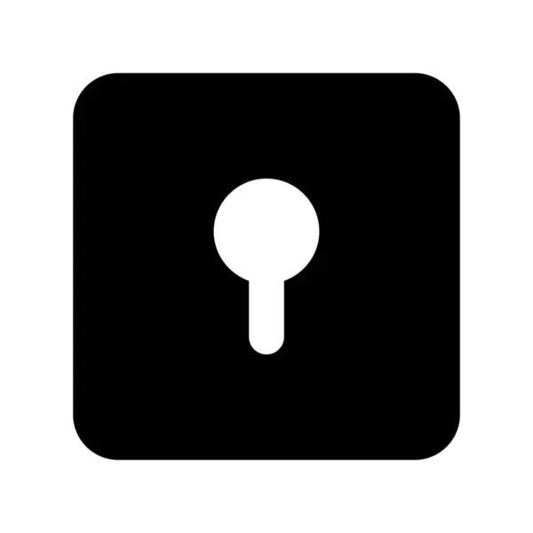 Lock Encryption Keyhole Symbol Digital Login — Stock vektor