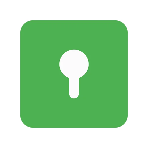 Lock Encryption Keyhole Symbol Digital Login — Stock vektor