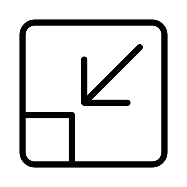 Minimize Arrow Symbol Shrink Inward Function — 图库矢量图片