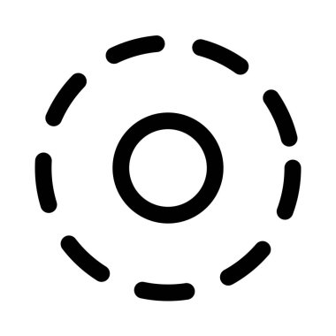 Tasarım yazılımında dairesel diyagram için yuvarlak seçim