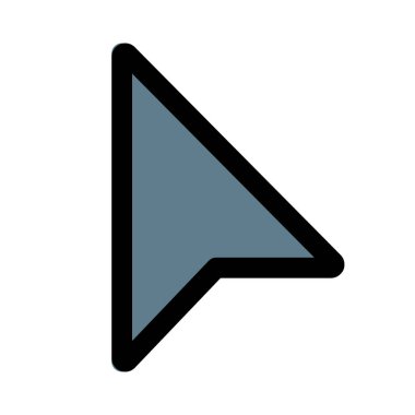 Beyaz arkaplanda izole edilmiş fare imleci ok başı