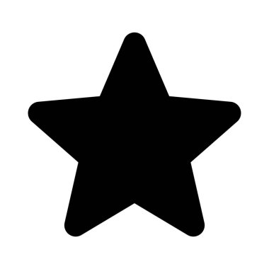 Web tarayıcısında beş noktalı favori Shar şekli logotype