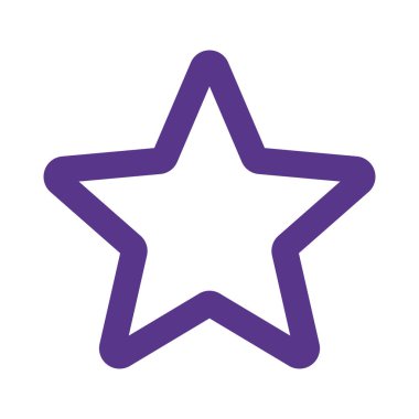 Web tarayıcısında beş noktalı favori Shar şekli logotype