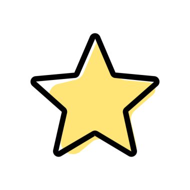 Web tarayıcısında beş noktalı favori Shar şekli logotype