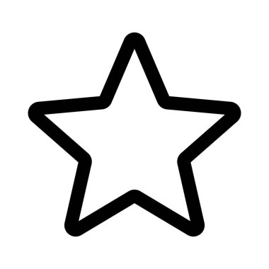 Web tarayıcısında beş noktalı favori Shar şekli logotype