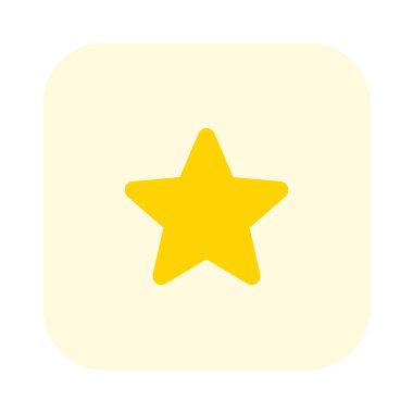 Web tarayıcısında beş noktalı favori Shar şekli logotype