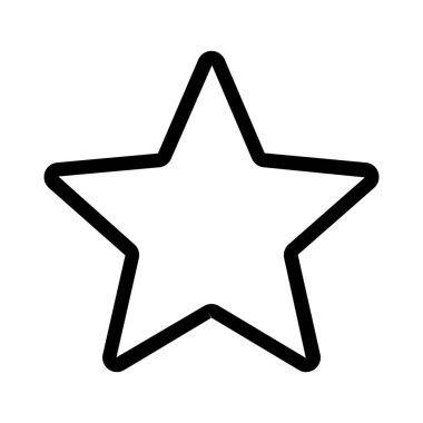 Web tarayıcısında beş noktalı favori Shar şekli logotype