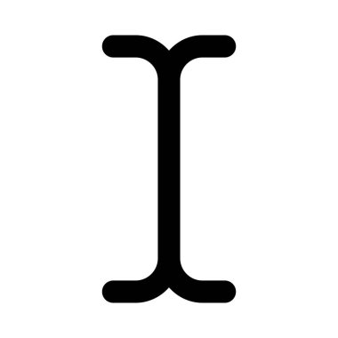 Metin alanı fare imleç simgesi beyaz arkaplan üzerinde izole