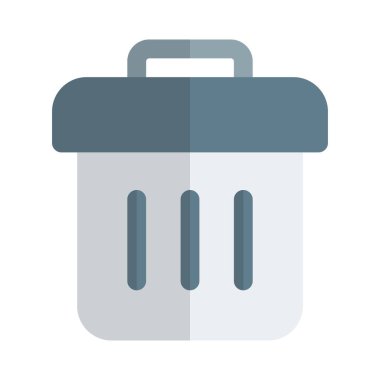 Çöpü geri dönüşüm için kapaklı çöp kutusu