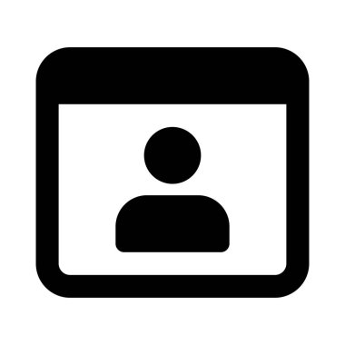 Web girişi için çevrimiçi kullanıcı sosyal profili