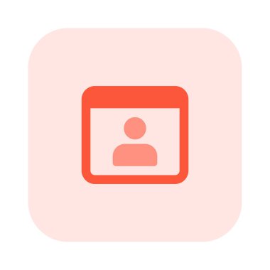 Web girişi için çevrimiçi kullanıcı sosyal profili