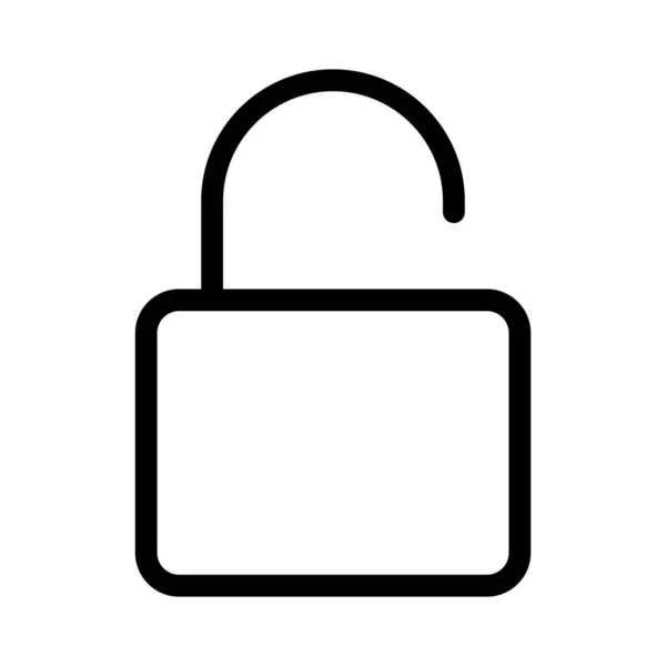 アクセス権限を持つセキュリティロックのロックを解除 — ストックベクタ