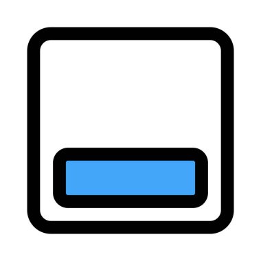 Bottom alignment-setting adjust layout footer-edit position button