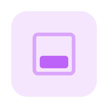 Bottom alignment-setting adjust layout footer-edit position button