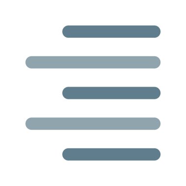 Right line alignment-page setup text paragraph position-setting format button