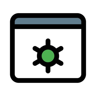 Intenet browser setting and maintenance application menu