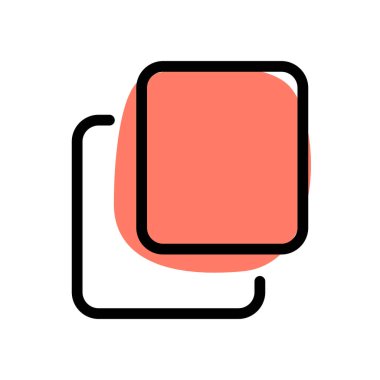 Copy command for making dublicates isolated on white background