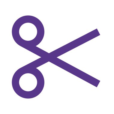 Cut command in shape of scissor for computing