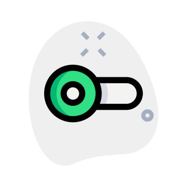 disable toggle slider isolated in white background