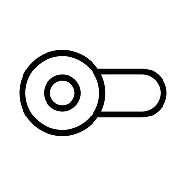 disable toggle slider isolated in white background