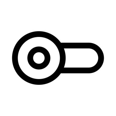 disable toggle slider isolated in white background